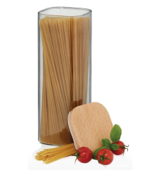 KELA Dóza skladovací sklo / dřevo NEA 2 l