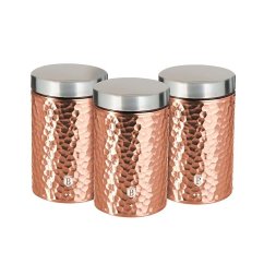 BERLINGERHAUS Dóza na potraviny sada 3 ks Primal Rosegold Metallic Line