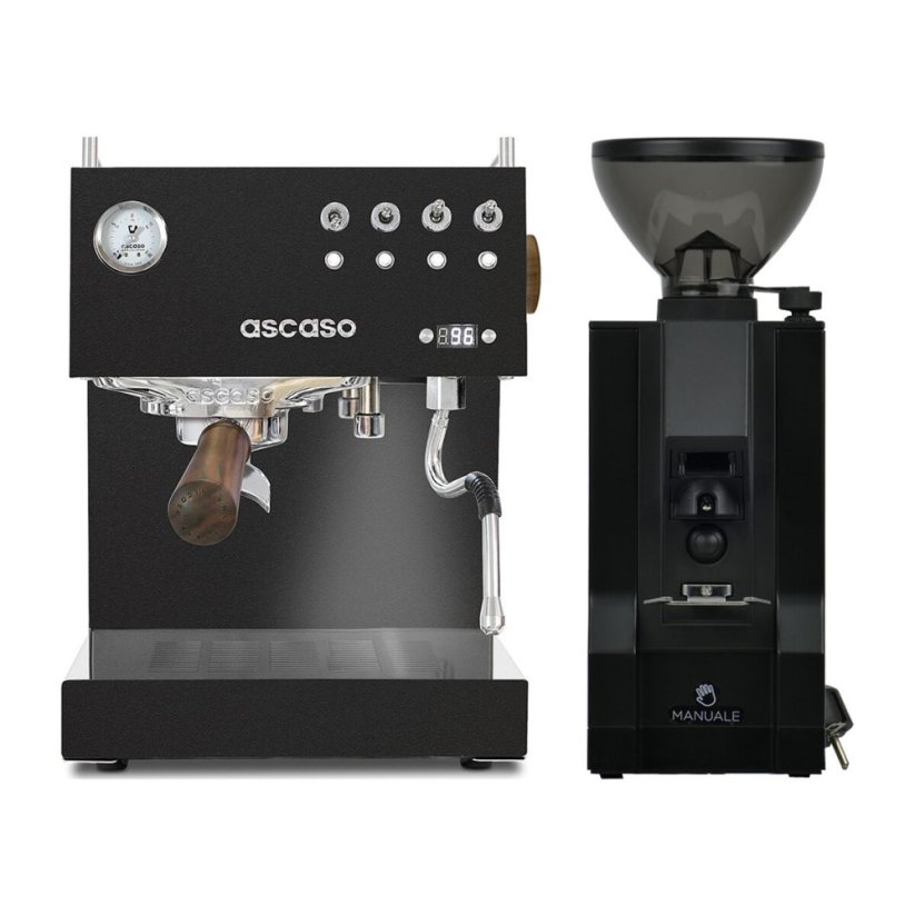 Ascaso Steel DUO PID Black + Eureka Mignon Manuale, BL black