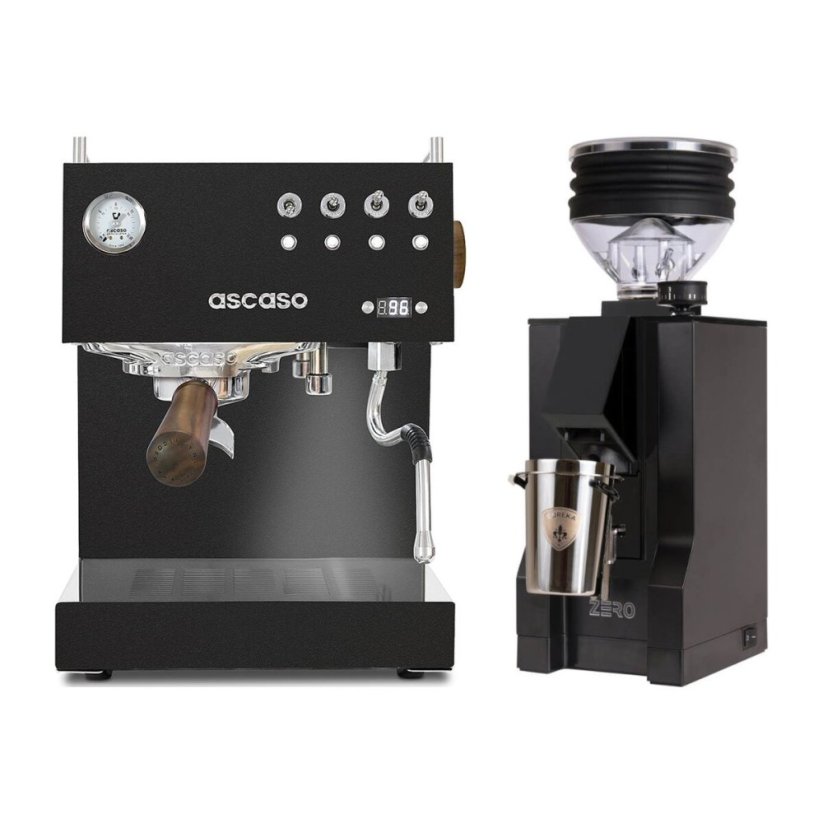 Ascaso Steel DUO PID Black + Eureka Mignon Zero, BL Black