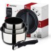 BERGNER Sada hrnců nerez s nepřilnavým povrchem Click&Cook 3 ks 16, 18, 20 cm