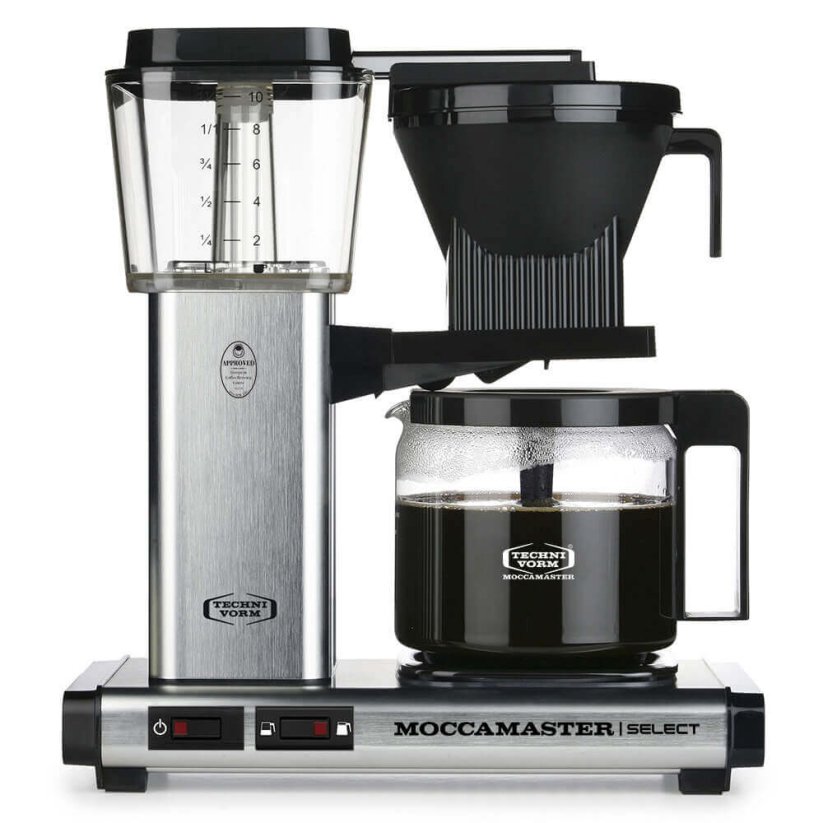 Moccamaster kávovar KBG Select stříbrná (brushed)