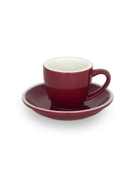 Epic šálek+podšálek 70 ml červený 6 ks