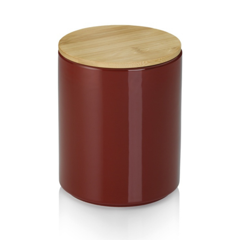 KELA Dóza Cady keramika červená  1,7l