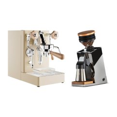 Lelit Mara PL62X V2, gold + Eureka Mignon Single Dose PRO, Chrome & Oak