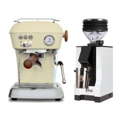 Ascaso DREAM PID Sweet Cream + Eureka Mignon Zero, BL white