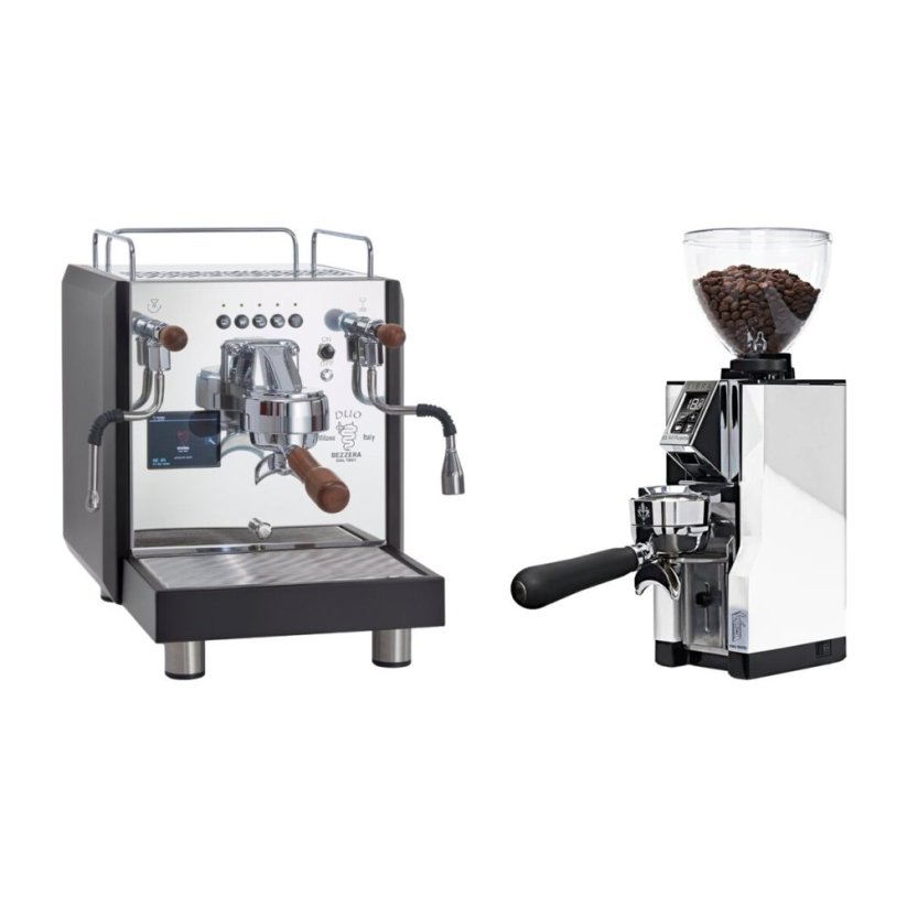 Bezzera DUO DE Black + Eureka Mignon Libra 65 All Purpose, CR white