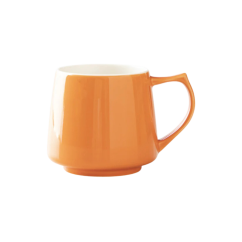 Origami Aroma porcelánový hrnek 320 ml oranžový