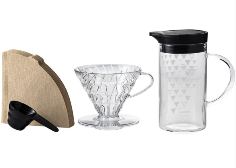 Hario sada Dripper and Thermo V60 Colour Server
