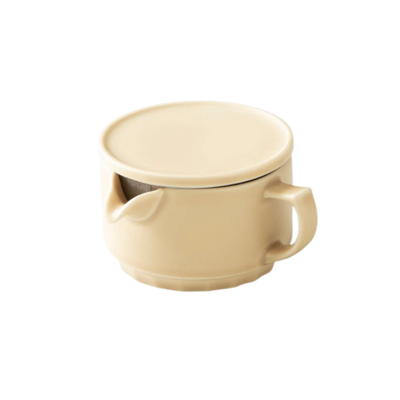 Origami Kyusu hrneček na čaj matně béžový