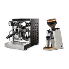 Rocket Espresso Appartamento TCA, black/copper + Eureka Mignon Single Dose PRO, White & Oak