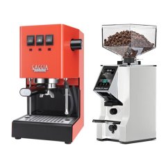 Gaggia Classic E24, oranžová + Eureka Mignon Specialita Smart, CR White