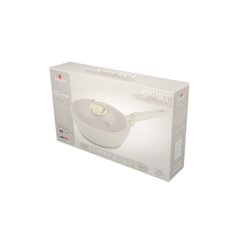 BERLINGERHAUS Pánev hluboká s titanovým povrchem a poklicí 24 cm Sahara Collection