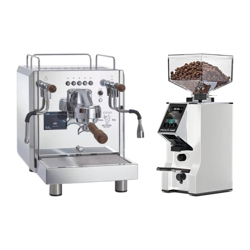 Bezzera DUO DE + Eureka Mignon Specialita Smart, CR White