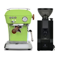 Ascaso DREAM PID Fresh Pistachio + Eureka Mignon Manuale, BL black