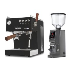 Ascaso Steel DUO PID PLUS, Black&Wood + Eureka Atom W 65, grey