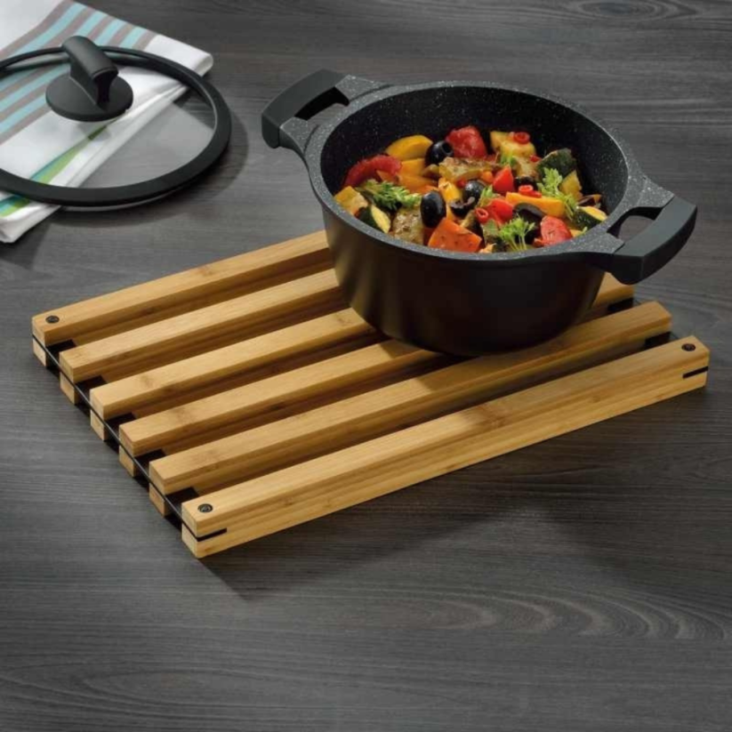 KELA Podložka Kiril 38x24 cm bambus černá