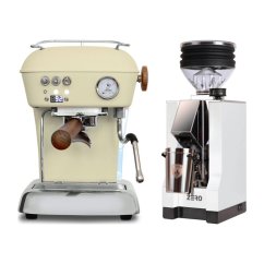 Ascaso DREAM PID Sweet Cream + Eureka Mignon Zero, CR white