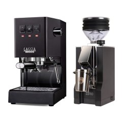 Gaggia Classic E24, černá + Eureka Mignon Zero, CR black