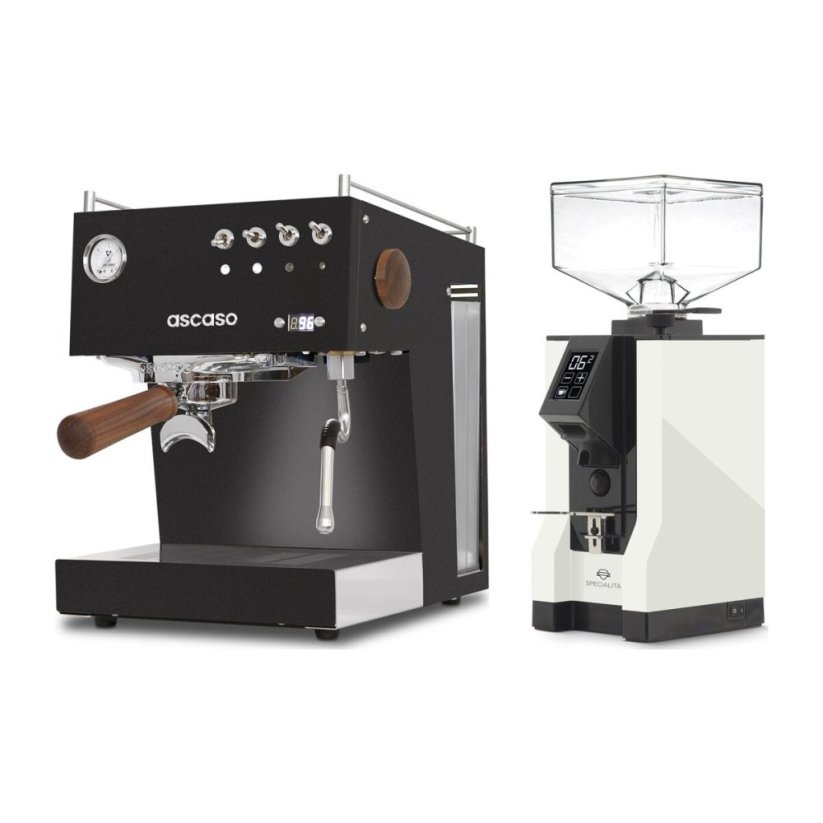 Ascaso Steel Uno PID black + Eureka Mignon Specialita, BL White