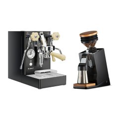 Lelit Mara PL62X V2, black + Eureka Mignon Single Dose PRO, Black & Oak