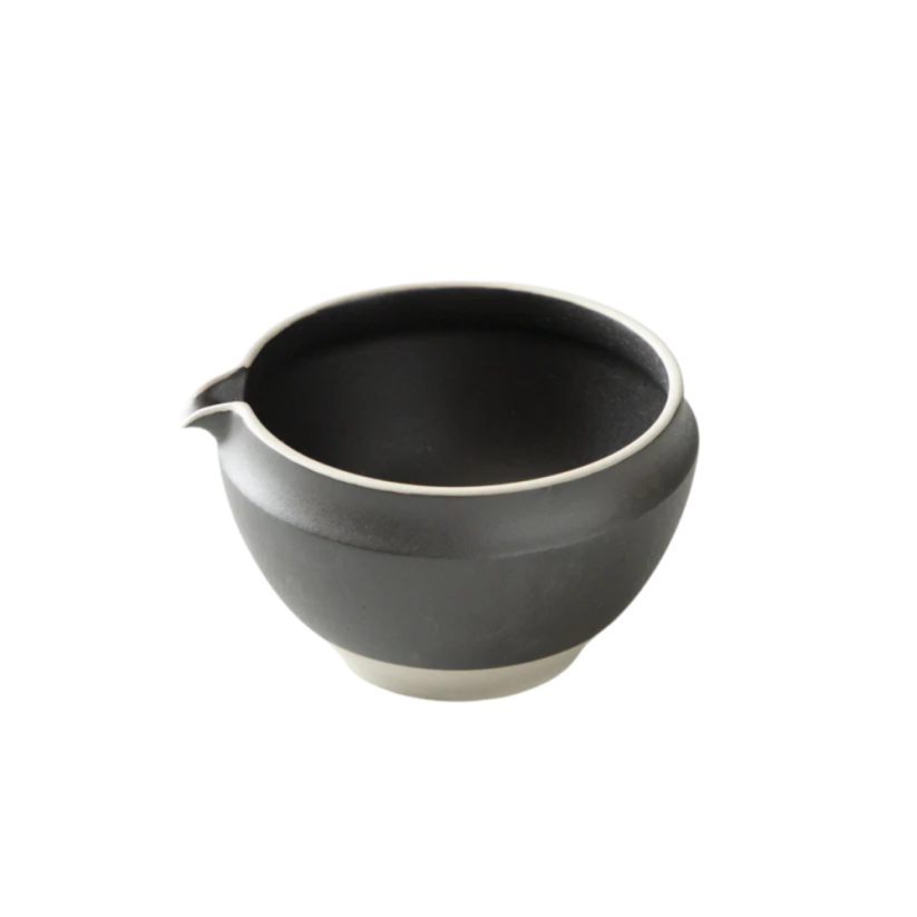 Origami Kataguchi miska na čaj černá