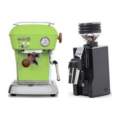 Ascaso DREAM PID Fresh Pistachio + Eureka Mignon Zero 65 All Purpose, CR black