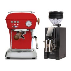 Ascaso DREAM PID Love Red + Eureka Mignon Zero, CR black