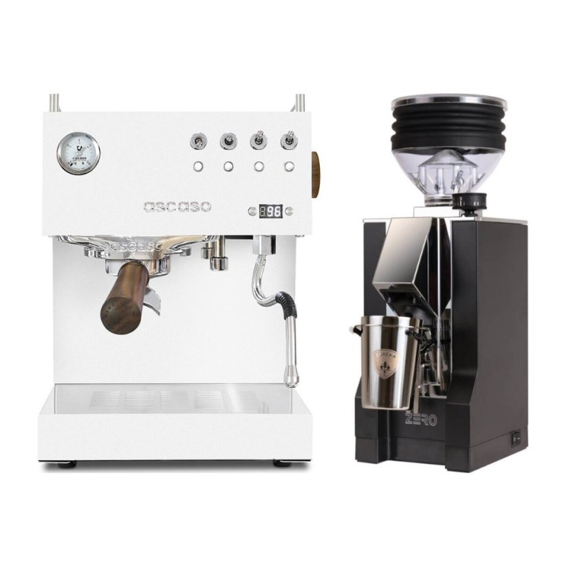 Ascaso Steel DUO PID White + Eureka Mignon Zero, CR black