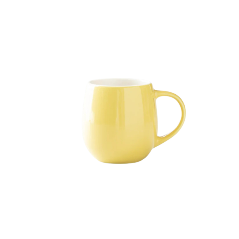 Origami Barrel AromaCup porcelánový hrnek 210 ml žlutý