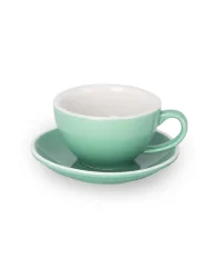 Epic šálek+podšálek 150 ml zelený 6 ks
