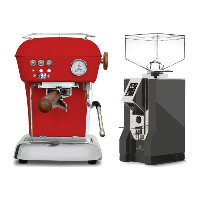 Ascaso DREAM PID Love Red + Eureka Mignon Specialita, CR Anthracite