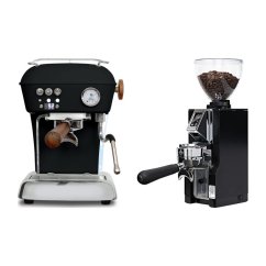 Ascaso DREAM PID Dark Black + Eureka Mignon Libra 65 All Purpose, CR black