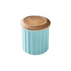 Origami keramická dóza tyrkysová