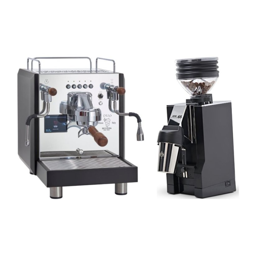 Bezzera DUO DE Black + Eureka Mignon Zero 65 All Purpose, CR black