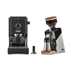 Gaggia Classic Up černá + Eureka Mignon Single Dose PRO, Chrome & Oak