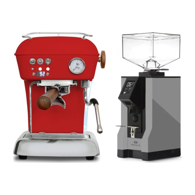 Ascaso DREAM PID Love Red + Eureka Mignon Specialita, BL Grey