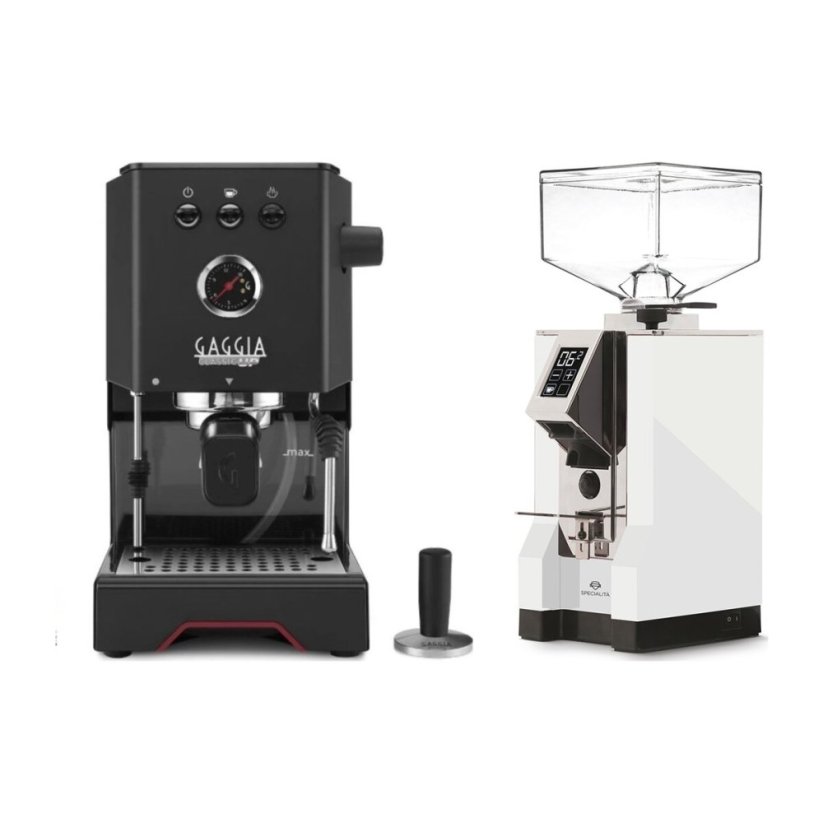 Gaggia Classic Up černá + Eureka Mignon Specialita, CR White