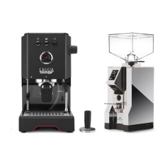 Gaggia Classic Up černá + Eureka Mignon Specialita, CR Chrome