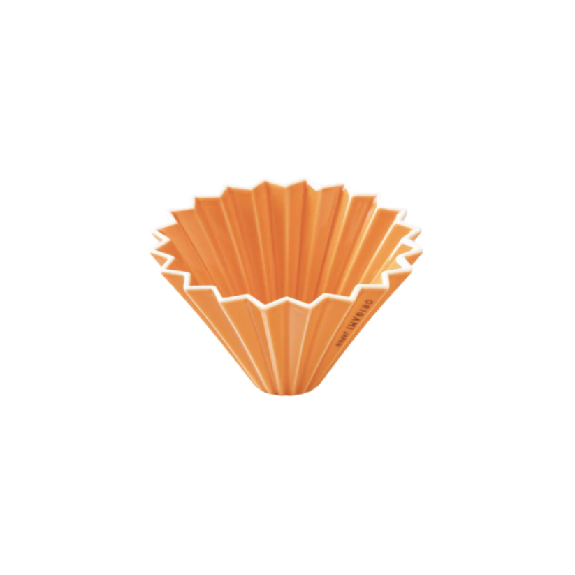 Origami keramický dripper S oranžový