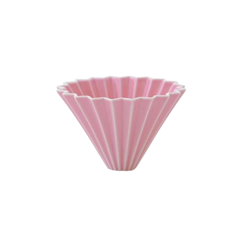 Origami keramický dripper S růžový