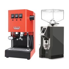 Gaggia Classic E24, oranžová + Eureka Mignon Specialita, CR Anthracite
