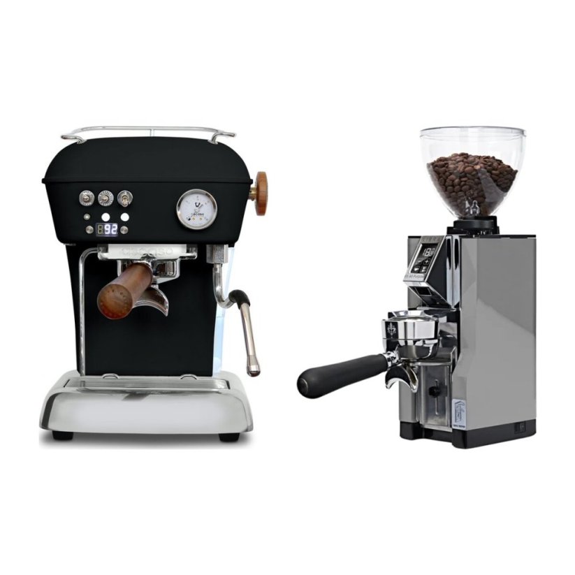 Ascaso DREAM PID Dark Black + Eureka Mignon Libra 65 All Purpose, CR chrome
