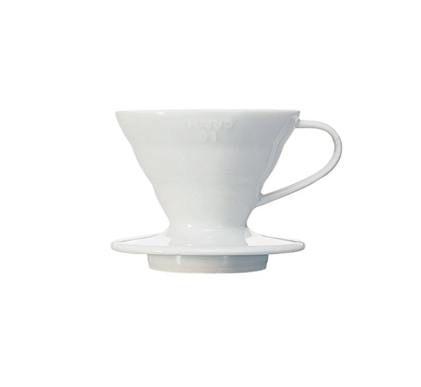 Hario keramický dripper na kávu V60-01 bílý