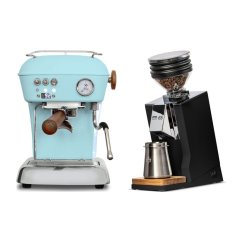 Ascaso DREAM PID Kid Blue + Eureka Mignon Zero 65 Speedy ALL PURPOSE black
