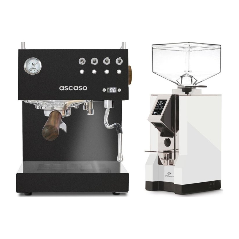 Ascaso Steel DUO PID Black + Eureka Mignon Specialita, CR White