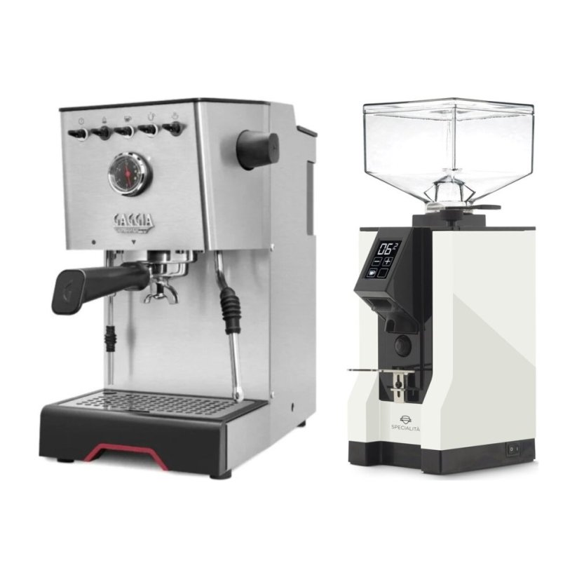 Gaggia Classic GT + Eureka Mignon Specialita, BL White