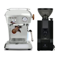 Ascaso DREAM PID leštěný hliník + Eureka Mignon Manuale, BL black