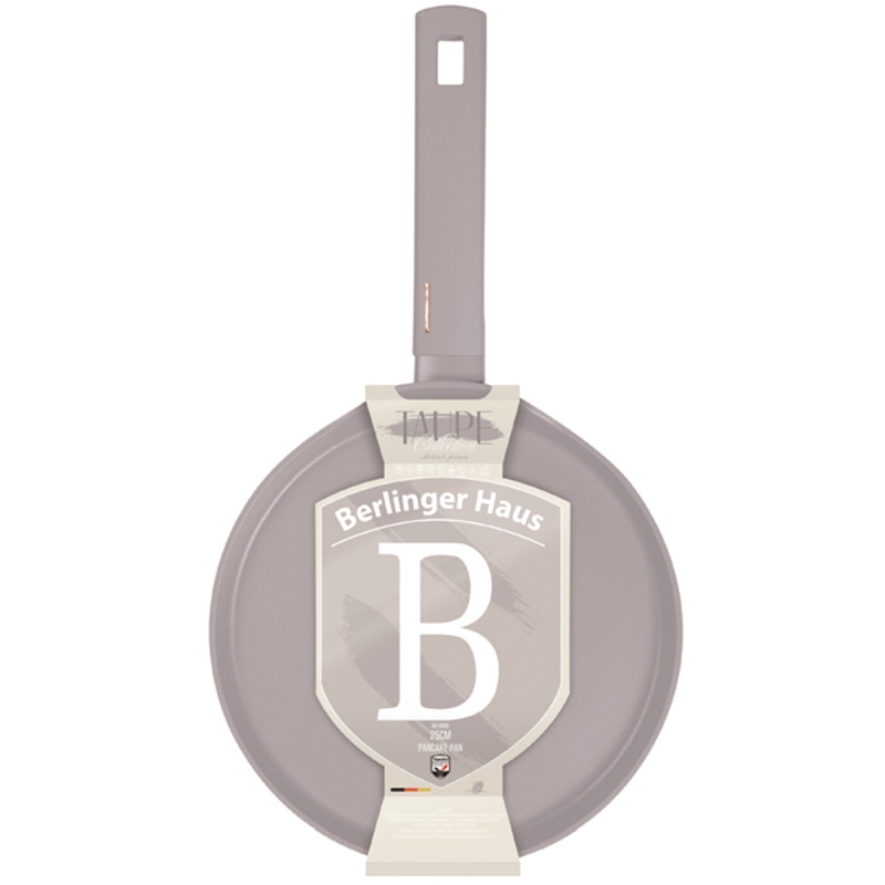 BERLINGERHAUS Pánev na palačinky s titanovým povrchem 25 cm Taupe Collection