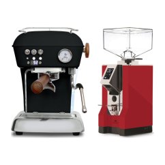 Ascaso DREAM PID Dark Black + Eureka Mignon Specialita, CR Ferrari red